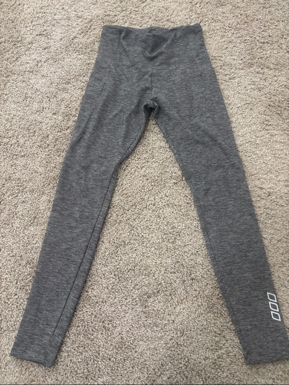 Lorna Jane Gray Heather High-Waist Leggings